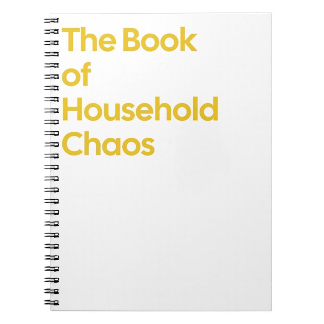 Cuaderno de Caos Doméstico Notebook (Frente)