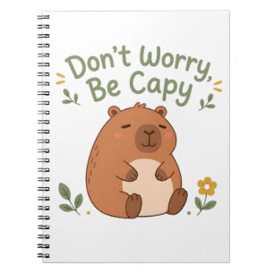 Cuaderno de capibara lindo 'No te preocupes, sé ca