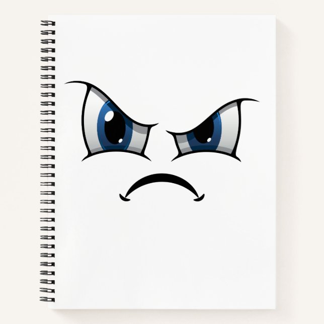 Cuaderno de cara enojada (Anverso)