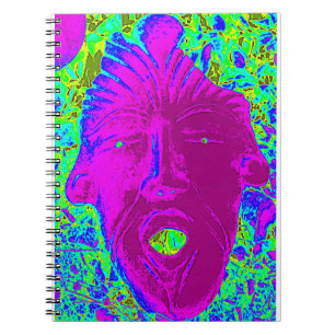 cuaderno de caras púrpura