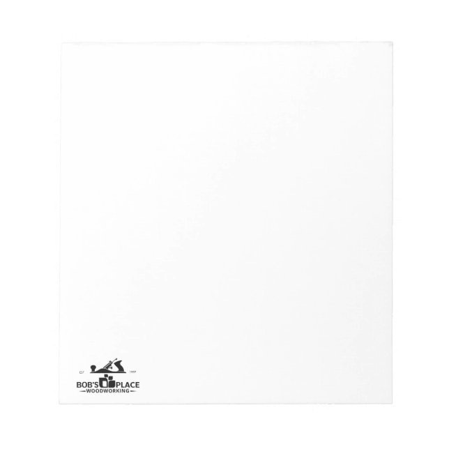 Cuaderno de carpintería de Bob's Place (Frente)