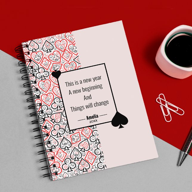 Cuaderno de cartas de reproducción de patrones (Pattern playing cards Notebook
)