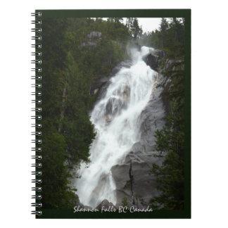 Cuaderno de Cascadas Shannon Falls BC Recuerdo