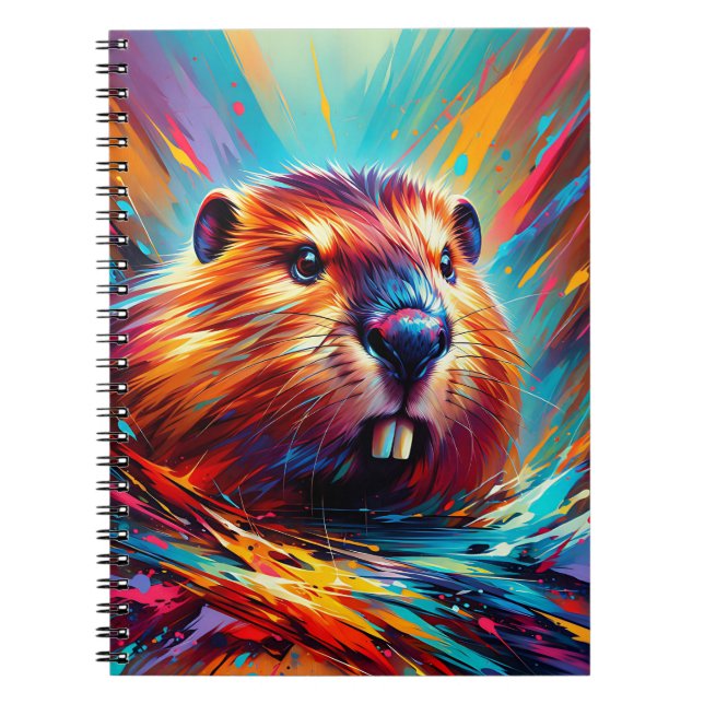 Cuaderno de castor de la corriente del atardecer (Frente)