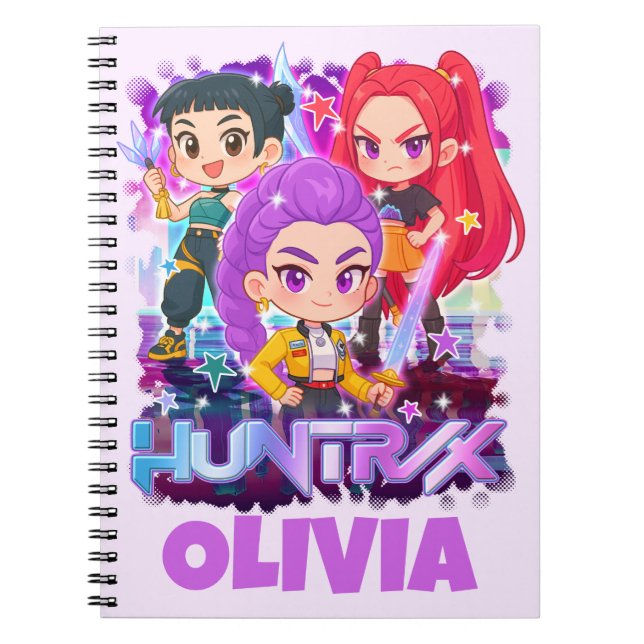 Cuaderno de Cazadores de Demonios KPop, Niños Hunt (Frente)