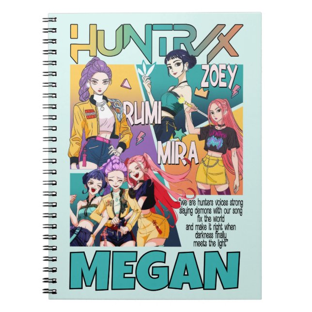 Cuaderno de Cazadores de Demonios KPop, Niños Hunt (Frente)