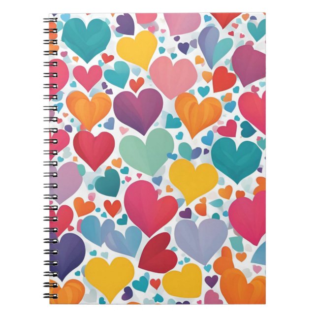 Cuaderno de celebración del corazón vibrante - amo (Frente)