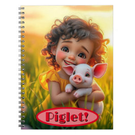 Cuaderno de cerdito amigos de la granja