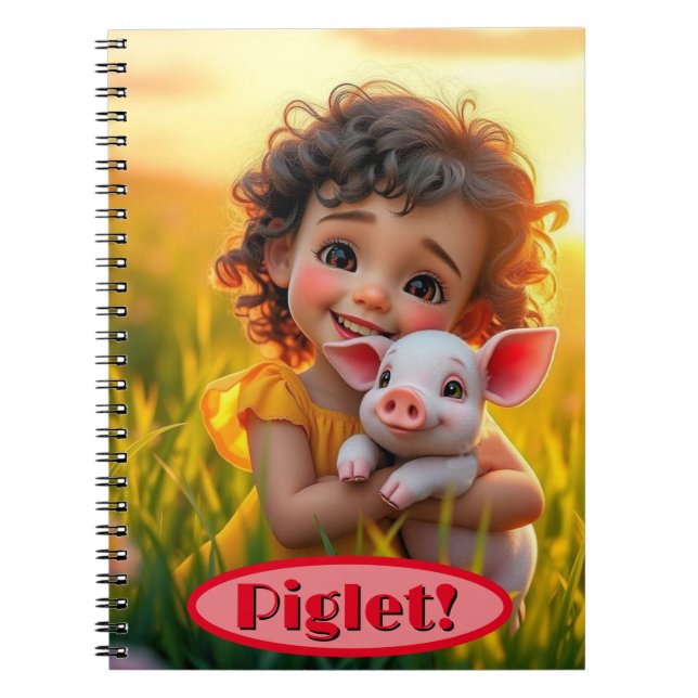 Cuaderno de cerdito amigos de la granja (Frente)