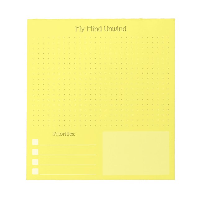Cuaderno de Cerebro Amarillo Alegre Moderno (Texto (Frente)