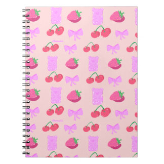Cuaderno de cereza lindo