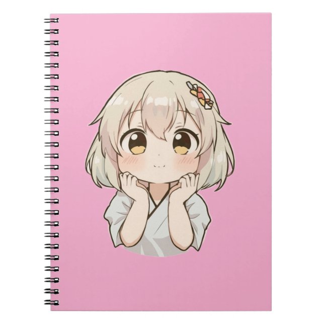 Cuaderno de Chica Anime Kawaii – Diario para el Re (Frente)