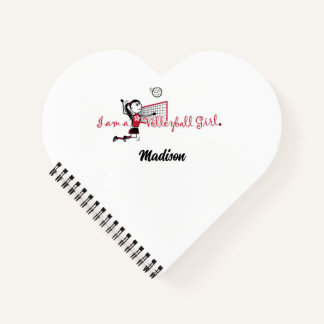 Cuaderno de chica de voleibol linda