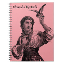Cuaderno de Chica gitano victoriano de época