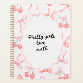 Cuaderno de chicas bonitas que aman las matemática