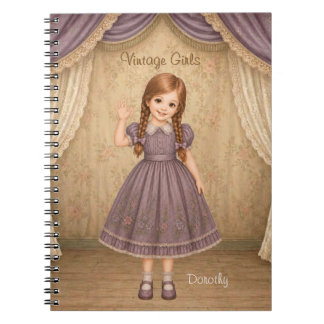 Cuaderno de chicas vintage con Dorothy - Ola de ho