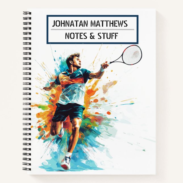 Cuaderno de chicos de tenis (Anverso)