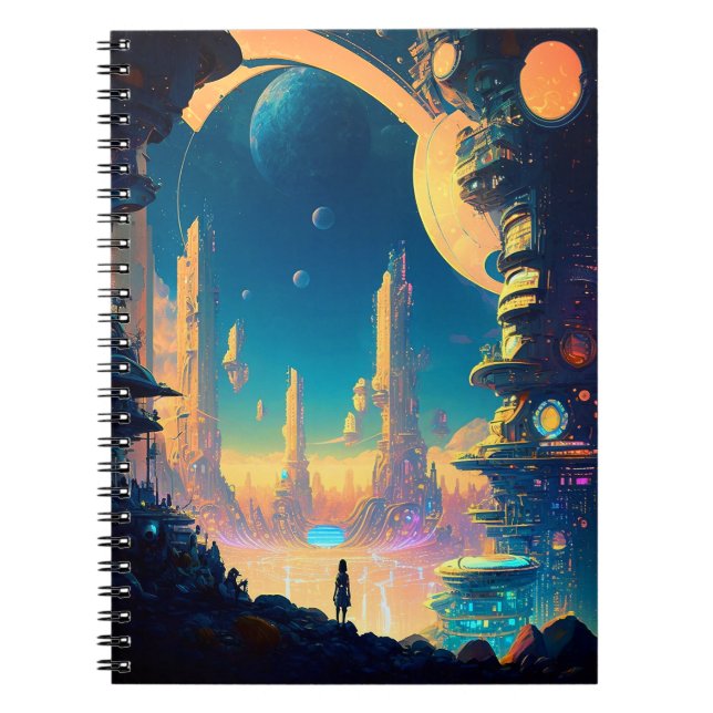 Cuaderno de ciencia ficción para ciudades futurist (Frente)