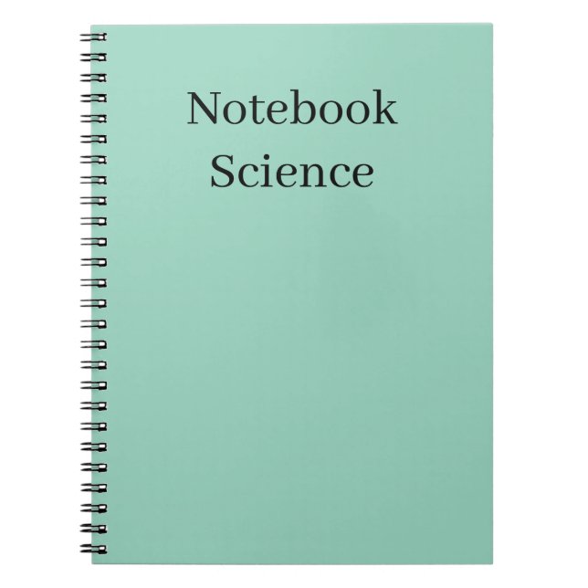 cuaderno de ciencia minimalista (Frente)