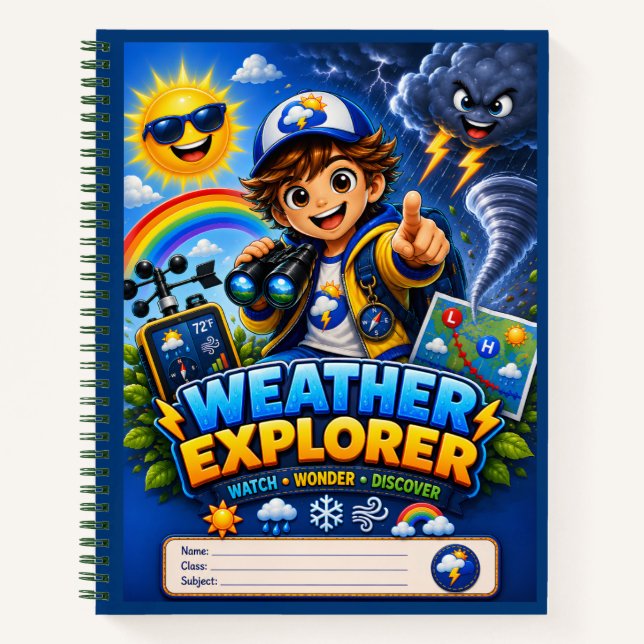 Cuaderno de ciencia STEM para niños exploradores d (Anverso)
