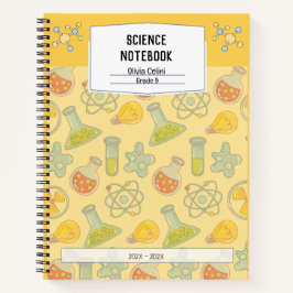 Cuaderno de ciencias lúdicas amarillo suave person