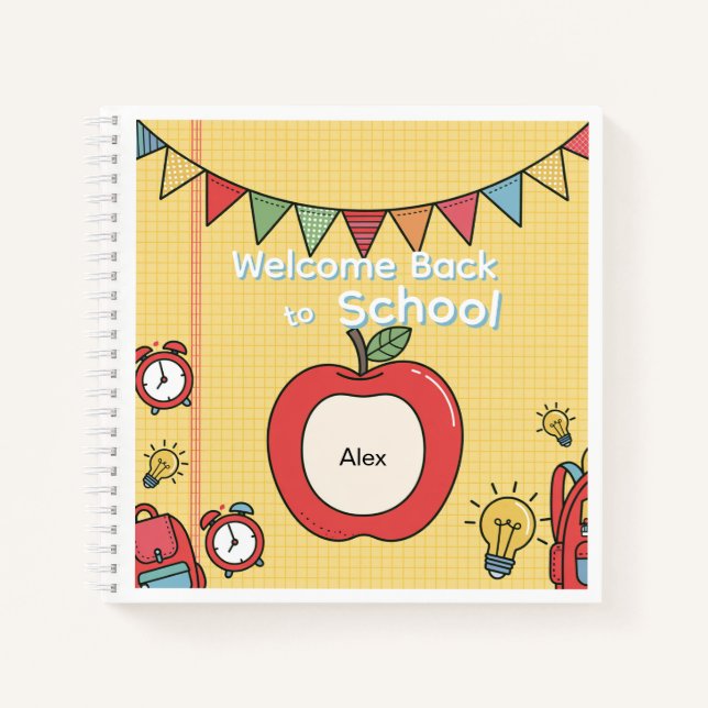 Cuaderno de ciencias personalizado para el regreso (Anverso)
