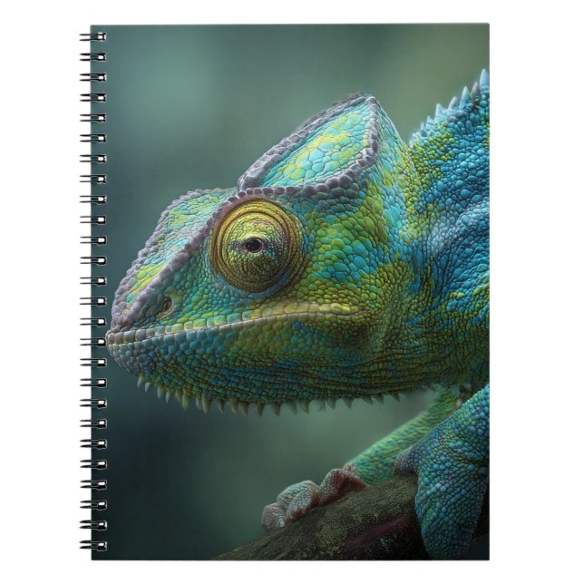 Cuaderno de cierre de Chameleon colorido (Frente)