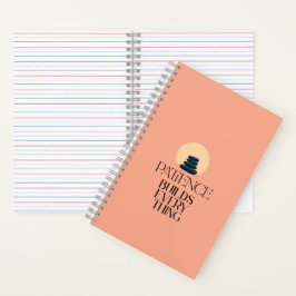 Cuaderno de cita minimalista construye todo con pa