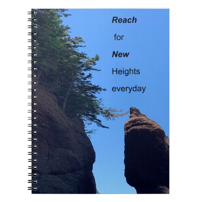 Cuaderno de Cita Motivacional Hopewell Rocks (Frente)