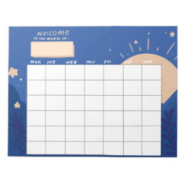 Cuaderno de citas azul