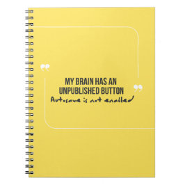 Cuaderno de citas divertidas no habilitado Autosav