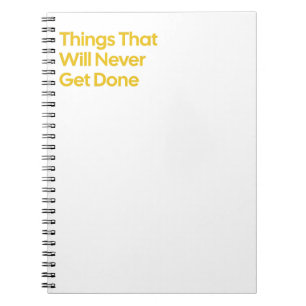 Cuaderno de citas divertidas para postergación