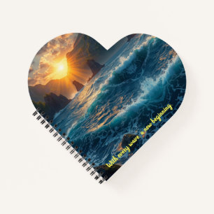 Cuaderno de citas inspiradoras de la puesta de sol