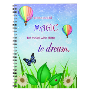 Cuaderno de citas inspiradoras de sueños