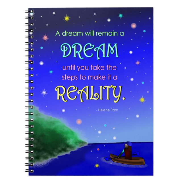 Cuaderno de citas inspiradoras de sueños (80 págin (Frente)