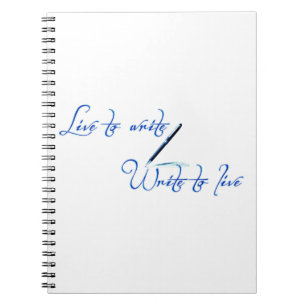 Cuaderno de citas Vive para escribir Escribir para