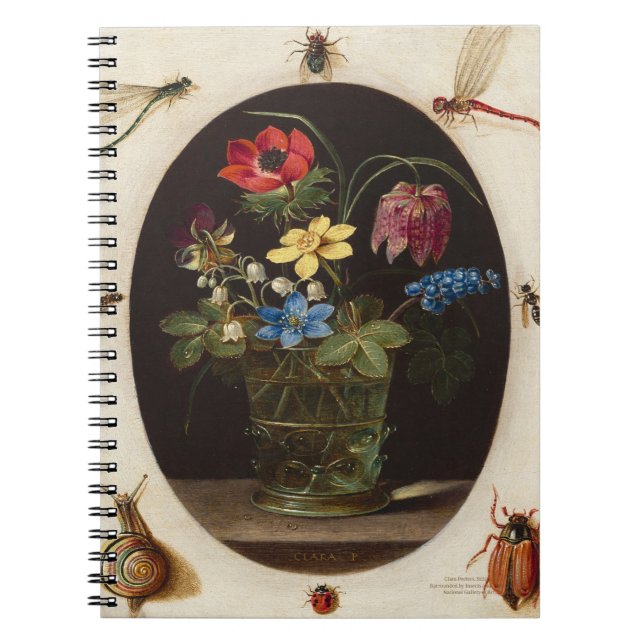 Cuaderno de Clara Peeters Bodegón con flores (Frente)