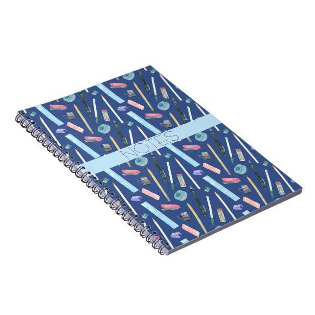 CUADERNO DE CLASE DE MATEMÁTICAS AZUL AQUA ROSA (Lado Derecho)