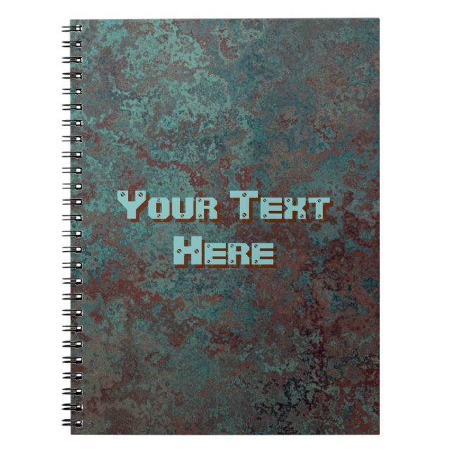 Cuaderno "de cobre" de la impresión del texto de (Frente)