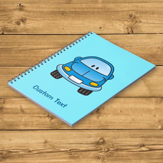 Cuaderno de coche de dibujos animados azul (Subido por el creador)