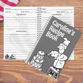 Cuaderno de cocina divertida para cocineras decora