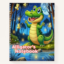 Cuaderno de Cocodrilo/Cuaderno Escolar Mono para N