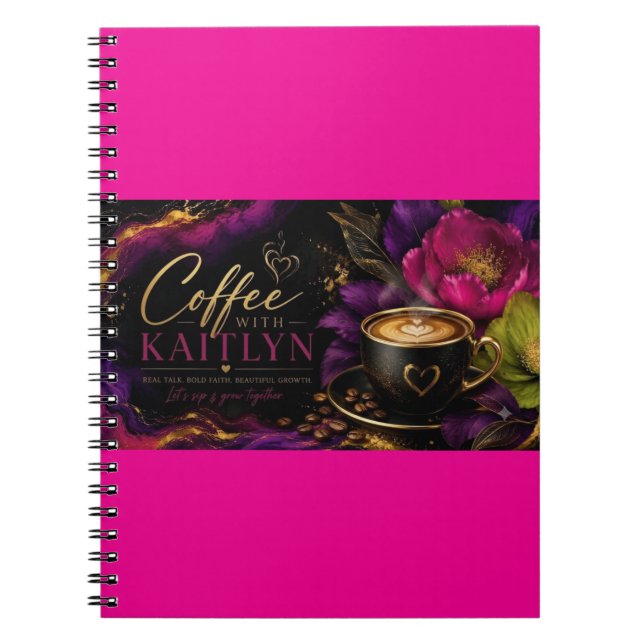 Cuaderno de Coffee With Kaitlyn (Frente)