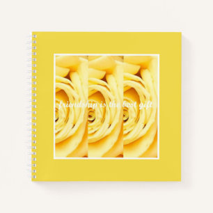 Cuaderno de colección de rosas amarillas de Ahsek