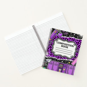 Cuaderno de Colegial con Estampado de Leopardo Pur
