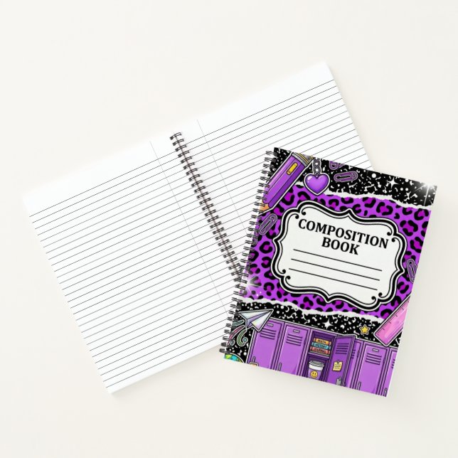 Cuaderno de Colegial con Estampado de Leopardo Pur (Interior)