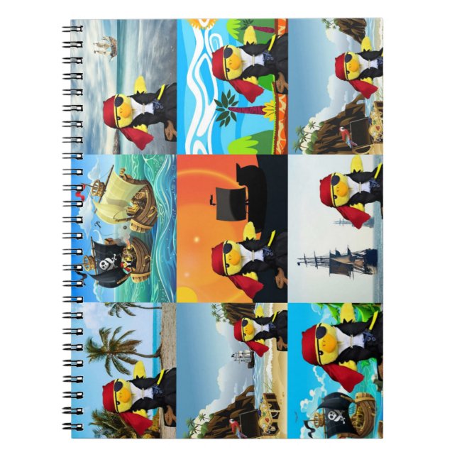 Cuaderno de Collage de Danny Duck el Pirata (Frente)