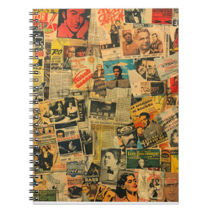 Cuaderno de Collage de Periódico Antiguo