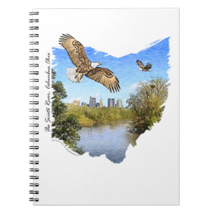 Cuaderno de Columbus Ohio del río de Eagles Scioto