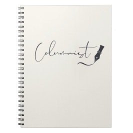 Cuaderno de Columnista con Bolígrafo de Escritura